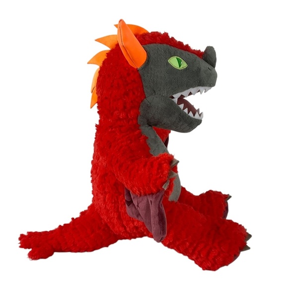 Build-A-Bear Great Wolf Lodge MagiQuest Charlock Red Dragon Plush 17” - Picture 6 of 12